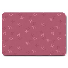 Floral Pattern Large Doormat  by Valentinaart