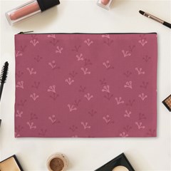 Floral Pattern Cosmetic Bag (xl) by Valentinaart