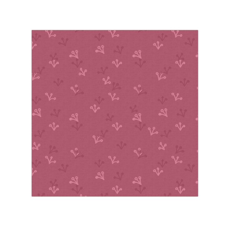 Floral pattern Small Satin Scarf (Square)