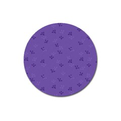 Floral Pattern Magnet 3  (round) by Valentinaart