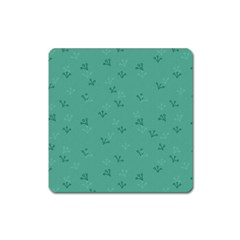 Floral Pattern Square Magnet by Valentinaart