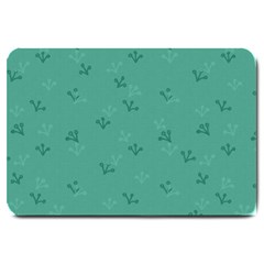 Floral Pattern Large Doormat  by Valentinaart