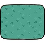 Floral pattern Double Sided Fleece Blanket (Mini)  35 x27  Blanket Front