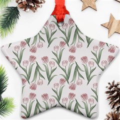 Floral Pattern Star Ornament (two Sides)