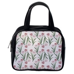 Floral Pattern Classic Handbag (one Side) by Valentinaart