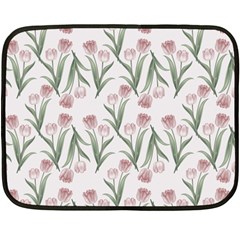 Floral Pattern Double Sided Fleece Blanket (mini)  by Valentinaart