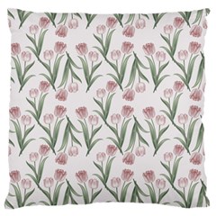 Floral Pattern Large Flano Cushion Case (two Sides) by Valentinaart