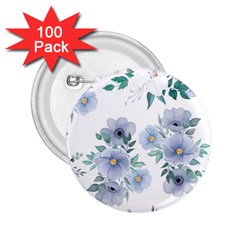 Floral Pattern 2 25  Buttons (100 Pack)  by Valentinaart