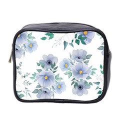 Floral Pattern Mini Toiletries Bag (two Sides) by Valentinaart