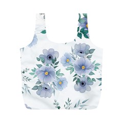 Floral Pattern Full Print Recycle Bag (m) by Valentinaart