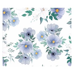 Floral Pattern Double Sided Flano Blanket (small)  by Valentinaart