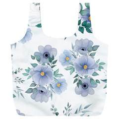 Floral Pattern Full Print Recycle Bag (xxl) by Valentinaart