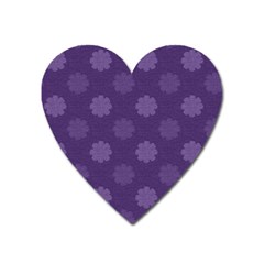 Floral Pattern Heart Magnet by Valentinaart