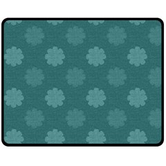 Floral Pattern Double Sided Fleece Blanket (medium)  by Valentinaart