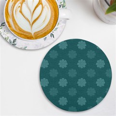 Floral Pattern Uv Print Round Tile Coaster