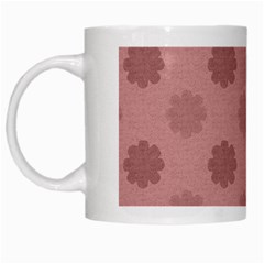 Floral Pattern White Mugs by Valentinaart