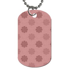 Floral pattern Dog Tag (Two Sides)