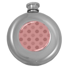 Floral pattern Round Hip Flask (5 oz)