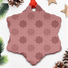 Floral pattern Snowflake Ornament (Two Sides)