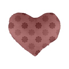 Floral pattern Standard 16  Premium Heart Shape Cushions