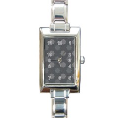 Floral Pattern Rectangle Italian Charm Watch by Valentinaart