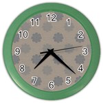 Floral pattern Color Wall Clock Front