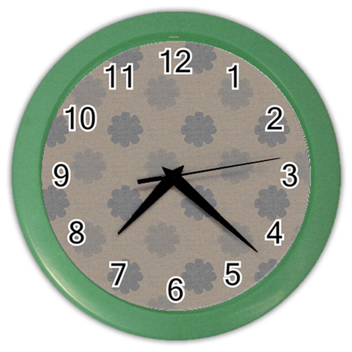 Floral pattern Color Wall Clock