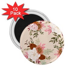 Floral Pattern 2 25  Magnets (10 Pack)  by Valentinaart