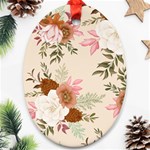 Floral pattern Oval Ornament (Two Sides) Front