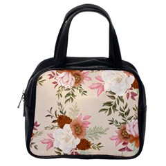 Floral Pattern Classic Handbag (one Side) by Valentinaart