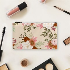 Floral Pattern Cosmetic Bag (small) by Valentinaart