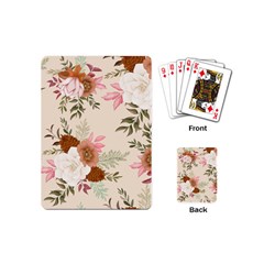 Floral Pattern Playing Cards Single Design (mini) by Valentinaart