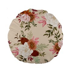 Floral Pattern Standard 15  Premium Round Cushions by Valentinaart