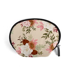 Floral Pattern Accessory Pouch (small) by Valentinaart