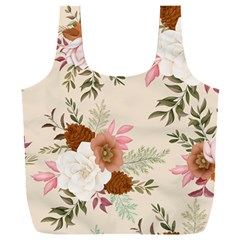 Floral Pattern Full Print Recycle Bag (xxl) by Valentinaart