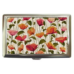 Floral Pattern Cigarette Money Case by Valentinaart