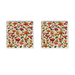 Floral Pattern Cufflinks (square) by Valentinaart