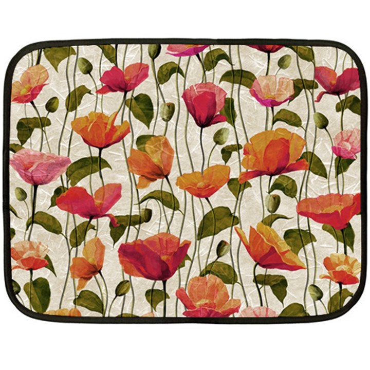 Floral pattern Double Sided Fleece Blanket (Mini) 