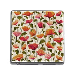 Floral Pattern Memory Card Reader (square 5 Slot) by Valentinaart