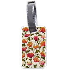 Floral Pattern Luggage Tag (one Side) by Valentinaart