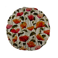 Floral Pattern Standard 15  Premium Round Cushions by Valentinaart