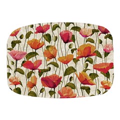 Floral Pattern Mini Square Pill Box by Valentinaart