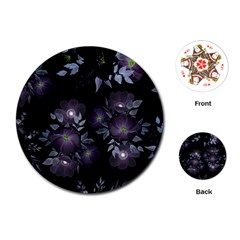 Floral Pattern Playing Cards Single Design (round)