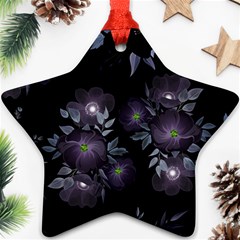 Floral Pattern Star Ornament (two Sides)