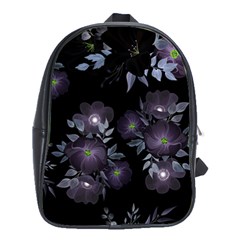 Floral Pattern School Bag (large) by Valentinaart