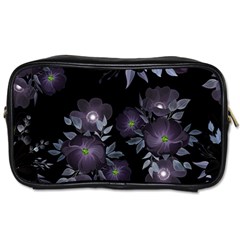 Floral Pattern Toiletries Bag (one Side) by Valentinaart