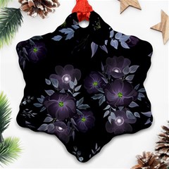 Floral Pattern Snowflake Ornament (two Sides)