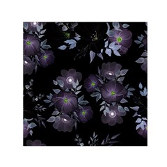 Floral Pattern Small Satin Scarf (square)