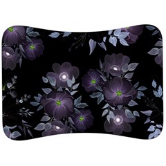 Floral Pattern Velour Seat Head Rest Cushion by Valentinaart