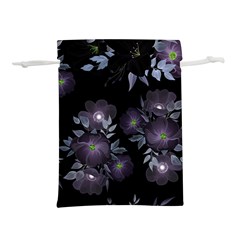 Floral Pattern Lightweight Drawstring Pouch (s) by Valentinaart